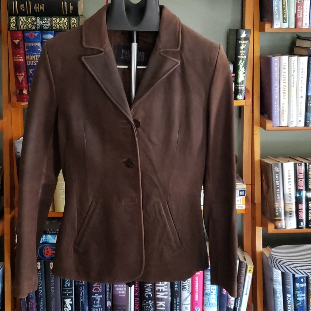 Wilson's Leather Womens Suede Leather Blazer